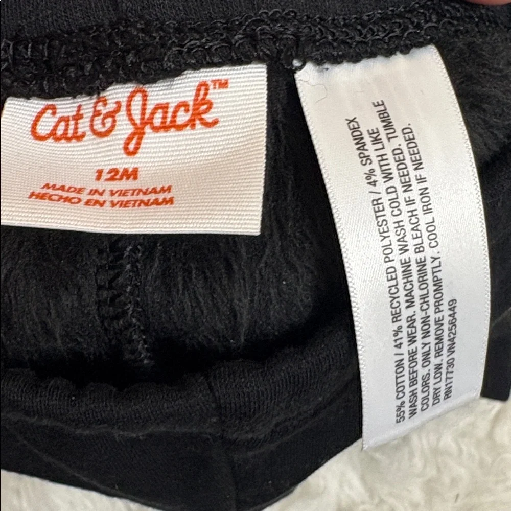 NWT Cat & Jack Black Cozy Legging Size 12M
